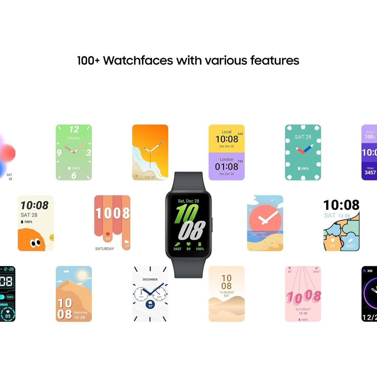 Samsung Galaxy Fit3 (Grey) SmartWatch, 40mm AMOLED Display with Aluminium Body, Comprehensive Fitness and Health Tracking, Upto 13-Day Battery with Fast Charging, 5ATM & IP68 Rating - Available in GREY