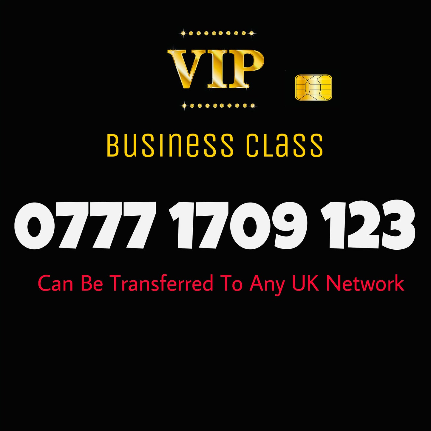 Buy a VIP UK Mobile Number β Premium, Easy-to-Remember, Golden Mobile Number 0777 1709 123