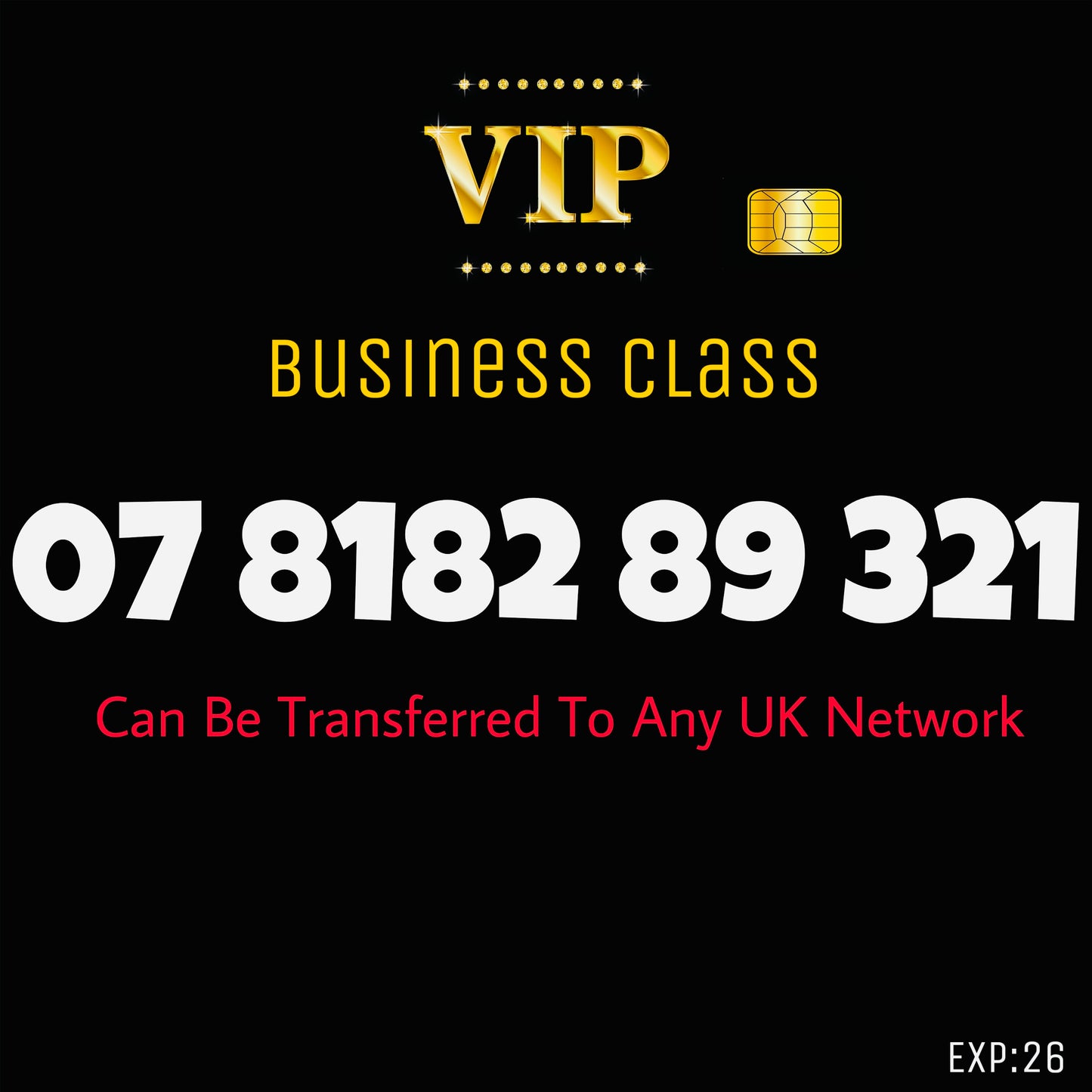 321 GOLD BUSINESS/PERSONAL VIP EASY MEMORABLE MOBILE PHONE NUMBER:07 81 82 89 321 DIAMOND PLATINUM