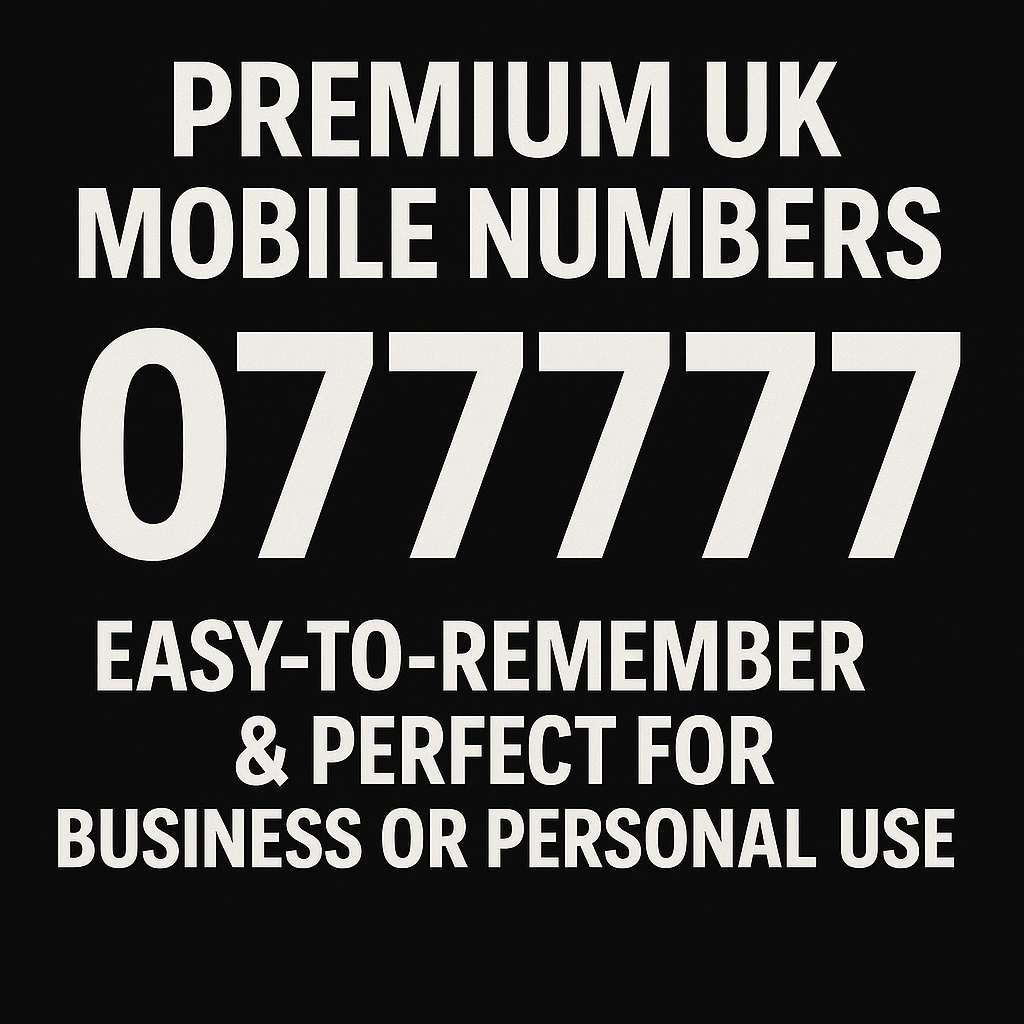 ULTRA-RARE 077777 Premium UK Numbers – VIP Status, Unmatched Memorability!