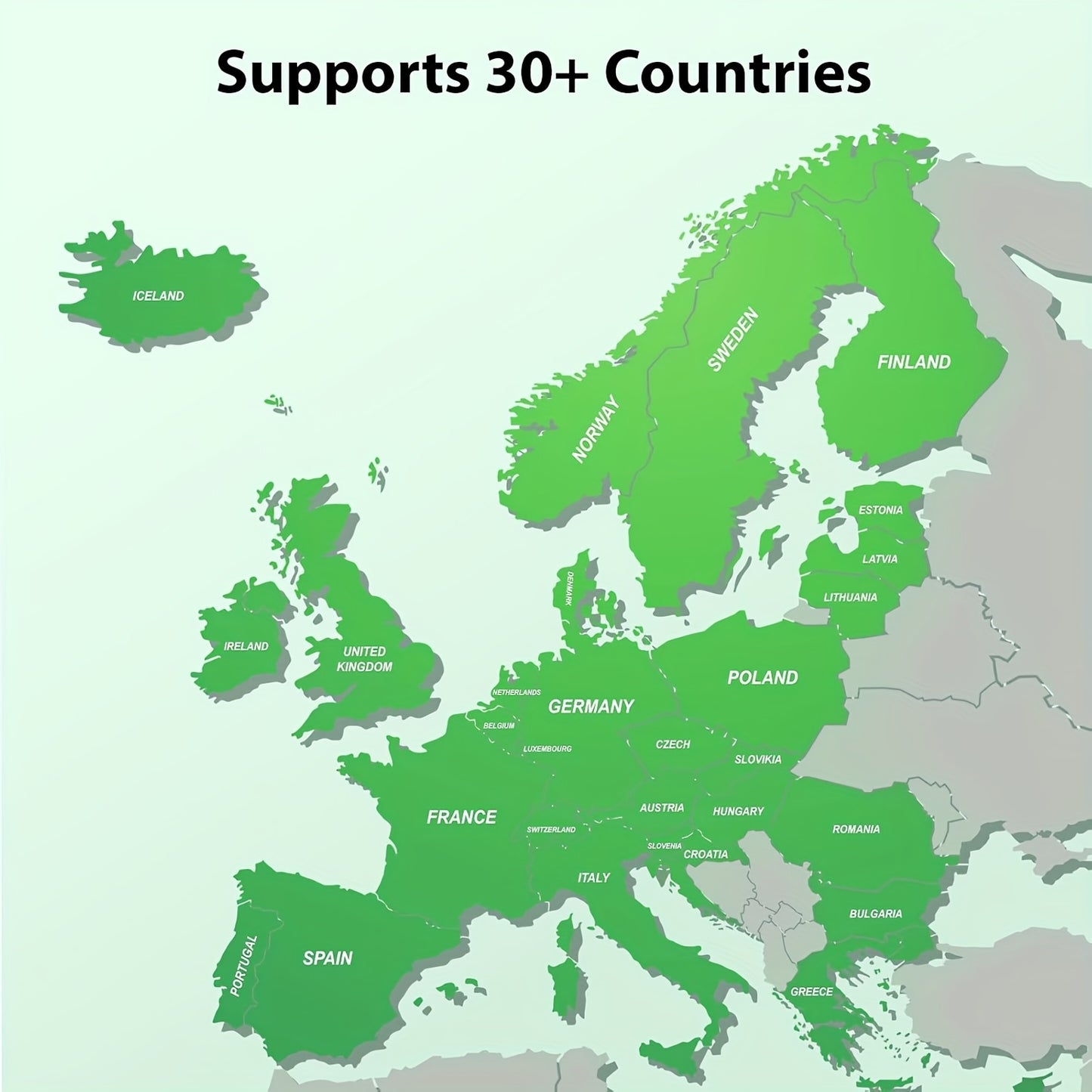 EIOTCLUB 5Gb/7-Day Europe Data SIM Card | Prepaid 5G/4G LTE for 33 European Nations | No Contract, Rechargeable, Data-Solely for Mobile Phones, Tablets, And Routers