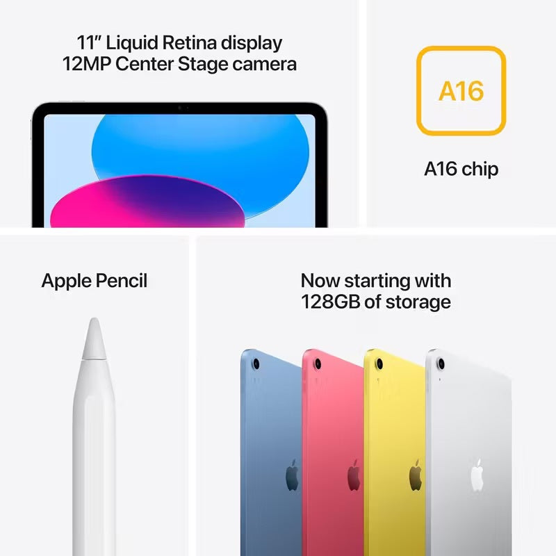Apple iPad 11th Gen (2025) - 11" Wi-Fi Tablet, 128GB, Blue | A16 Bionic Chip, Liquid Retina Display Brand Apple New UK SELLER