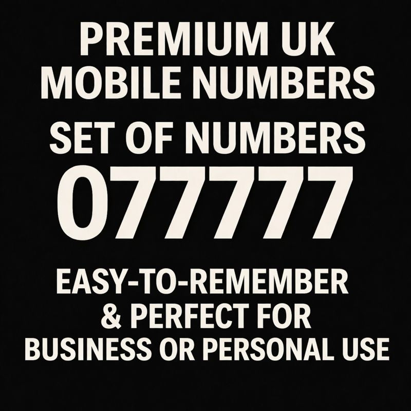 GOLD DIAMOND VIP PREMIUM EASY MEMORABLE MOBILE PHONE NUMBER SIM CARD LIST OF 077777 COLLECTION