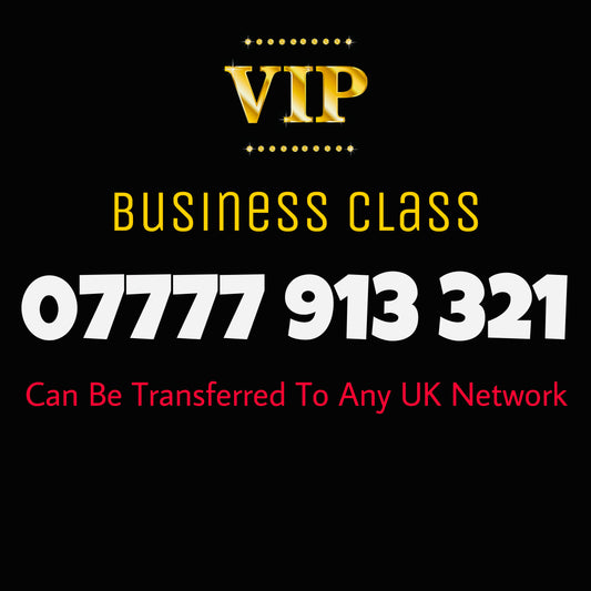GOLD DIAMOND VIP PREMIUM EASY MEMORABLE MOBILE PHONE NUMBER SIM CARD 07777 913 321