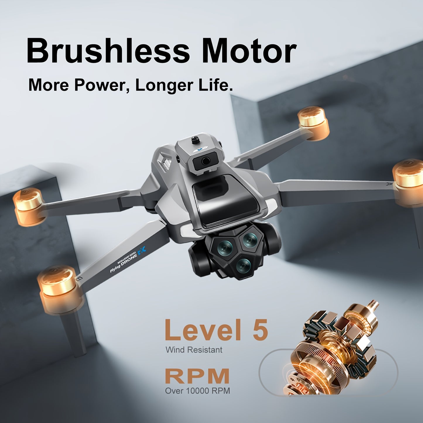 [1080P] 4.5 Inches Screen Remote Control Drone, 1080P Dual Cameras RC Quadcopter, LCD RC Screen with Camera And Folding Capabilities, Brushless Motor, 360° Obstacle Avoidance, Optical Flow Hovering, Altitude Hold, 3D Flips, One Key Take Off/Landing, 2