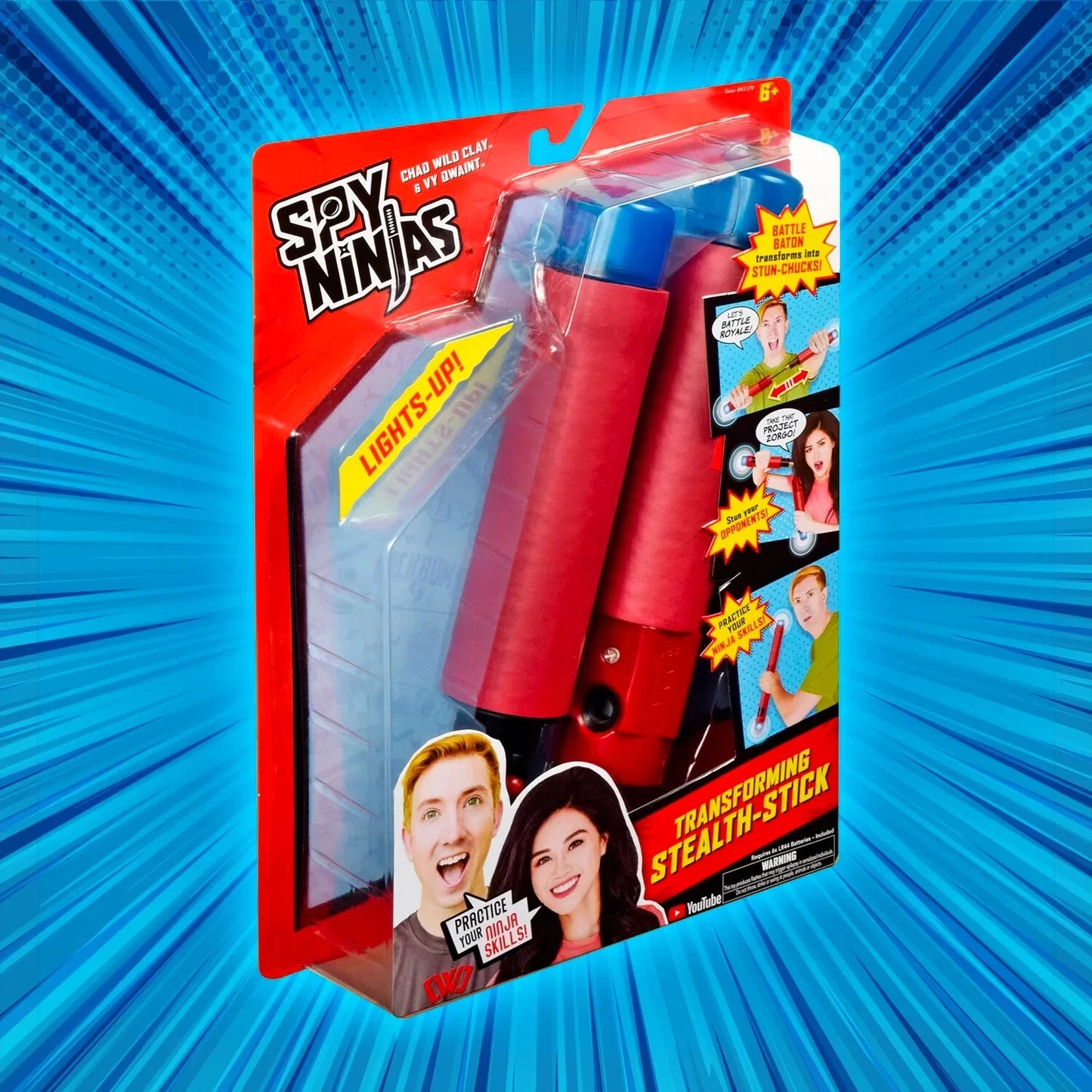 chad wild clay & vy qwaint spy ninjas transforming stealth stick
