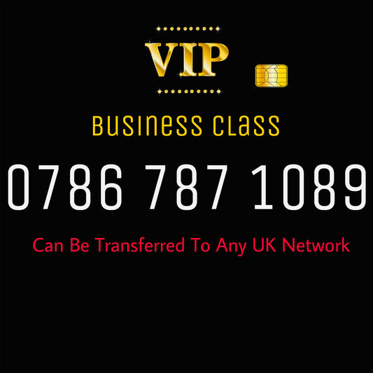 786 VIP GOLD MOBILE PHONE SIM CARD EASY VIP MEMORABLE NUMBER DIAMOND PLATINUM 0786 787 1089