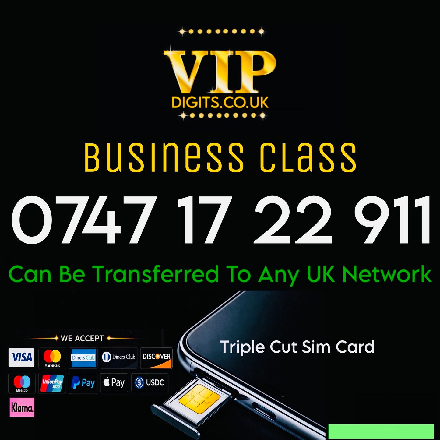 🚨 VIP Mobile Number 0747 17 22 911 – Iconic “911” Ending, Ultra-Memorable & Premium