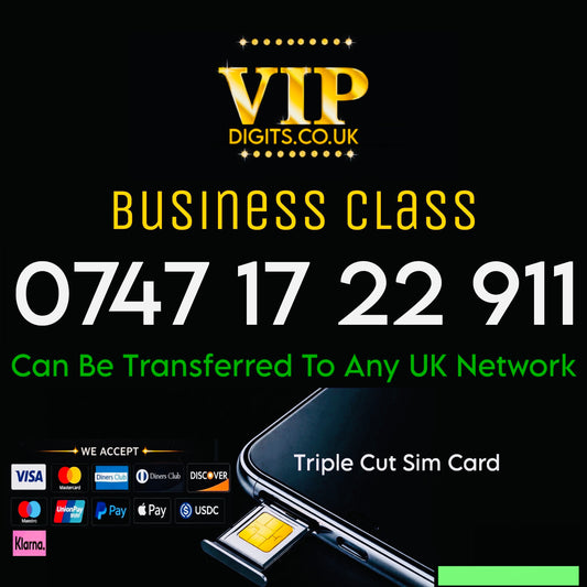 🚨 VIP Mobile Number 0747 17 22 911 – Iconic “911” Ending, Ultra-Memorable & Premium