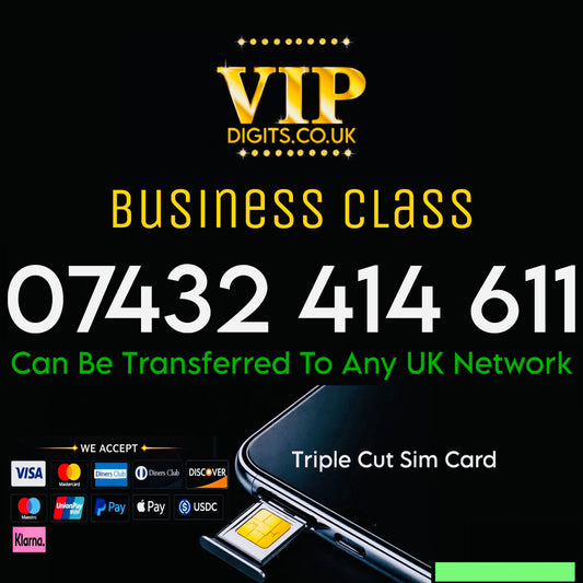 VIP Mobile Number 07432 414 611 – Ferrari-Inspired Premium & Memorable Digits