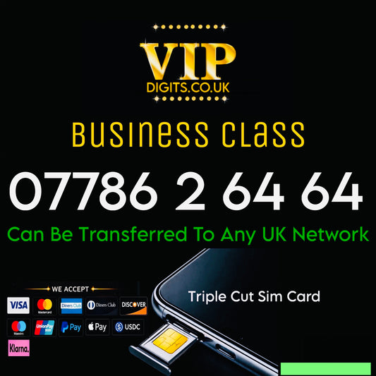 ✨ VIP Mobile Number 07786 2 6464 – “Bismillah” 786 Ending, Premium & Memorable