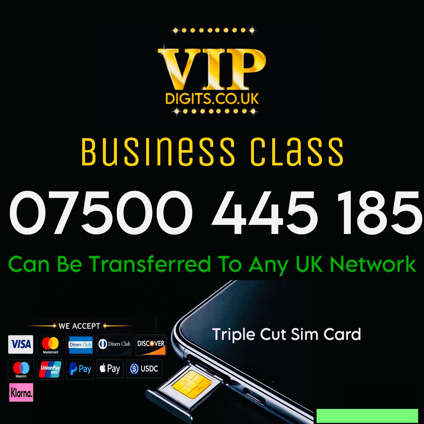 💎 Exclusive Number 07500 445 185 – Easy-to-Remember VIP SIM Lucky 5