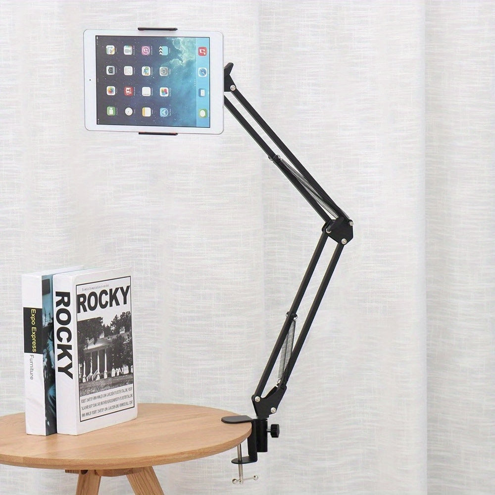 Cell Phone Holder Phone Holder Stand for Bed Desk 360° Flexible Adjustable Long Arm Clamp Bracket Mount Stand for iPad Phone (4.72''-7.09'')