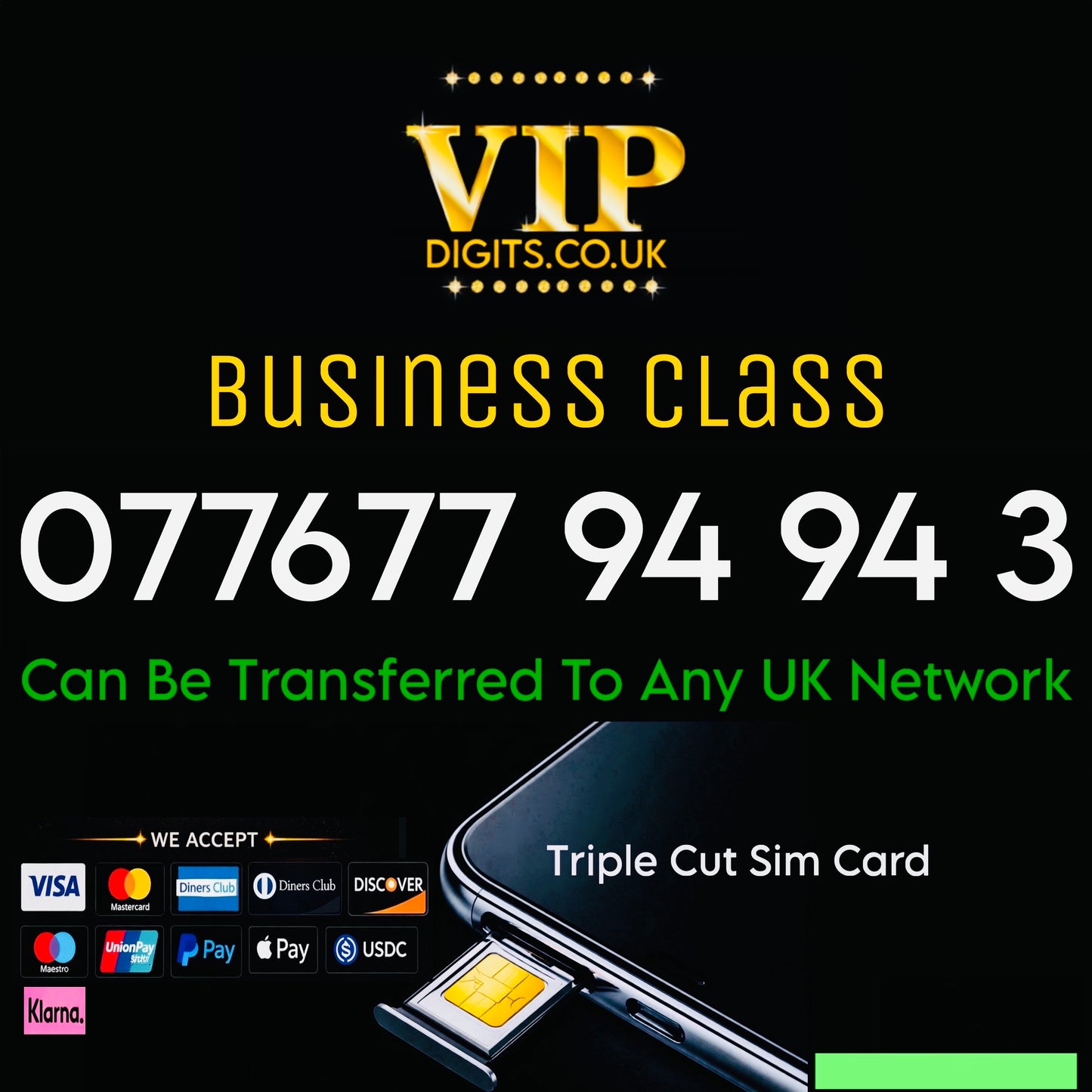 Premium Mobile Numbers – VIP & Special Fancy Numbers Gold | 077677 94943