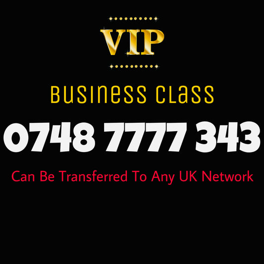 GOLDEN VIP NUMBER EASY MEMORABLE PREMIUM SIM CARD:0748 7777 343