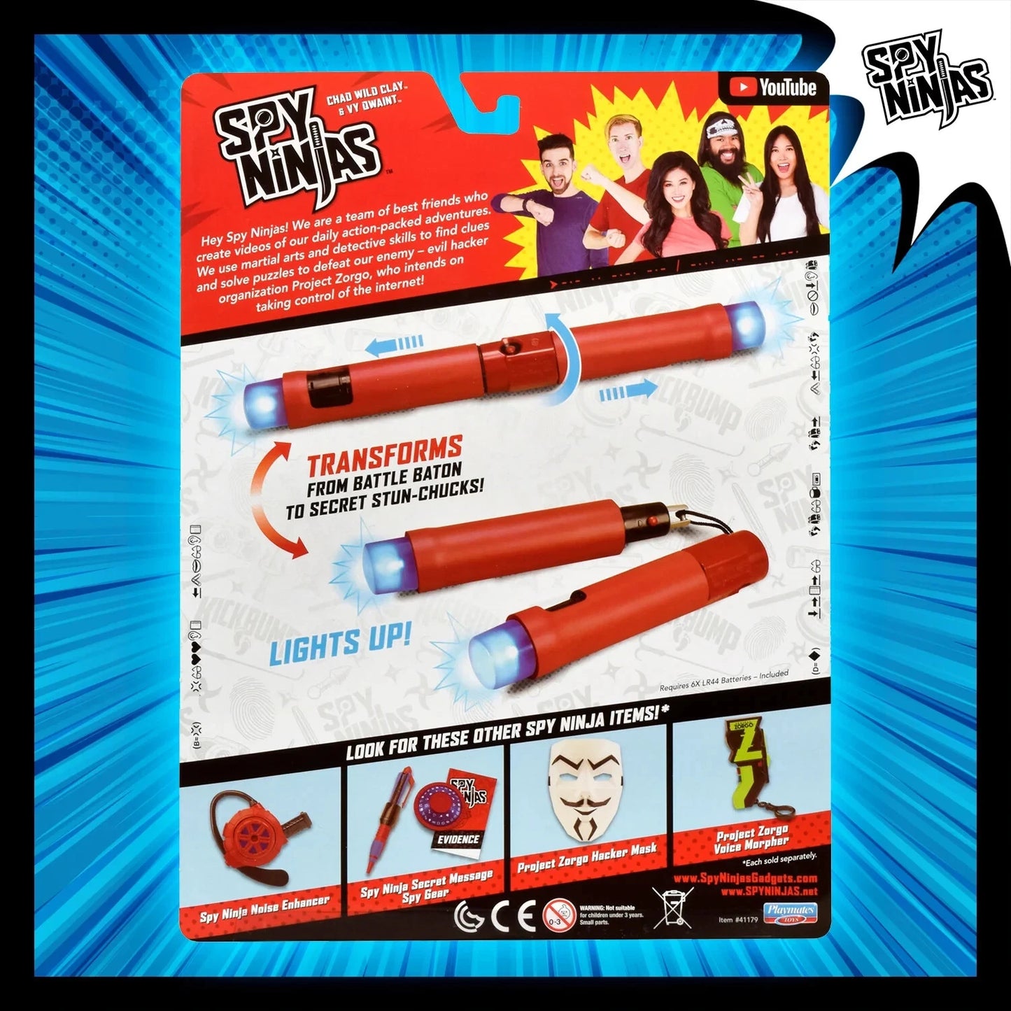 chad wild clay & vy qwaint spy ninjas transforming stealth stick