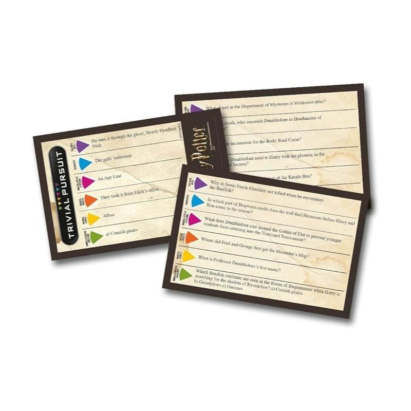 Wizard Trivial pursuit Travel Game Volume 1, Fantasy Movie Quiz Game with 600 Questions, Portable Party Game for 2+ Players