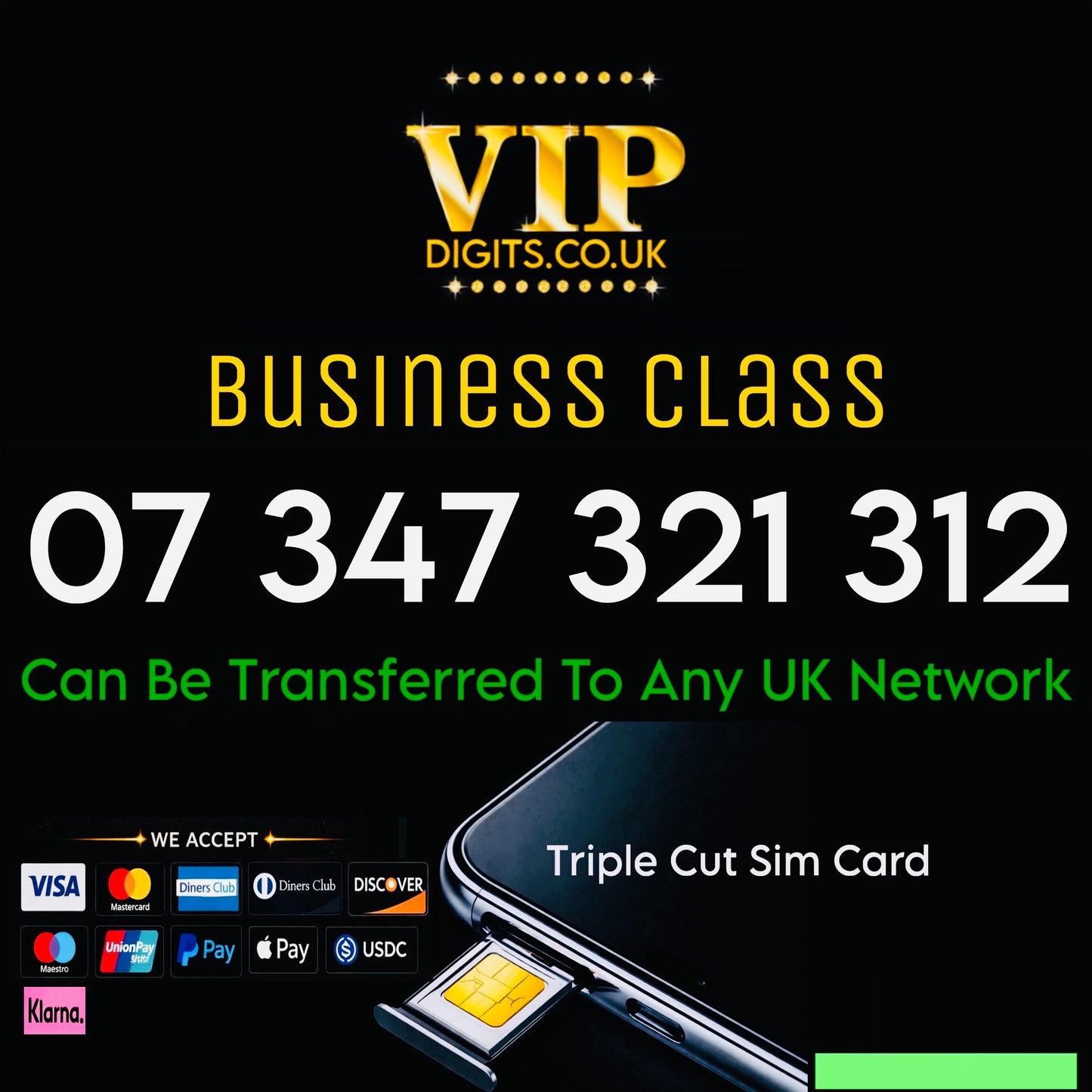 Lucky 3 Premium Mobile Numbers – VIP & Special Fancy Numbers Gold | 07347321312