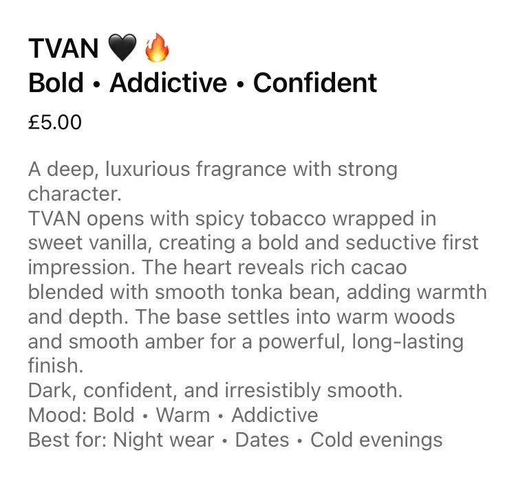 Perfume Smooth Fragrance TVAN  – Warm & Smooth 5ml