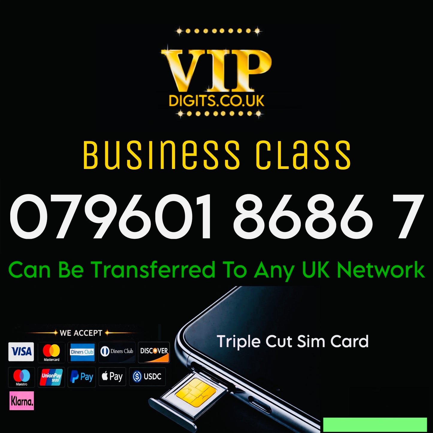 Premium Mobile Numbers – VIP & Special Fancy Numbers Gold | 079601 86867