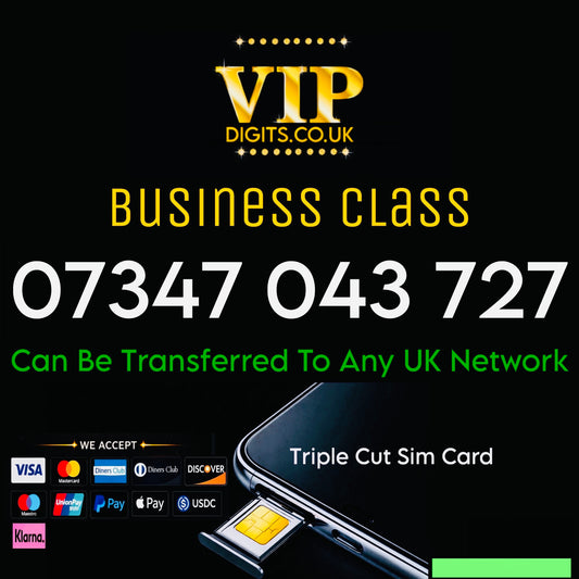 Lucky 7777 Premium Mobile Numbers – VIP & Special Fancy Numbers Gold | 07347 043 727
