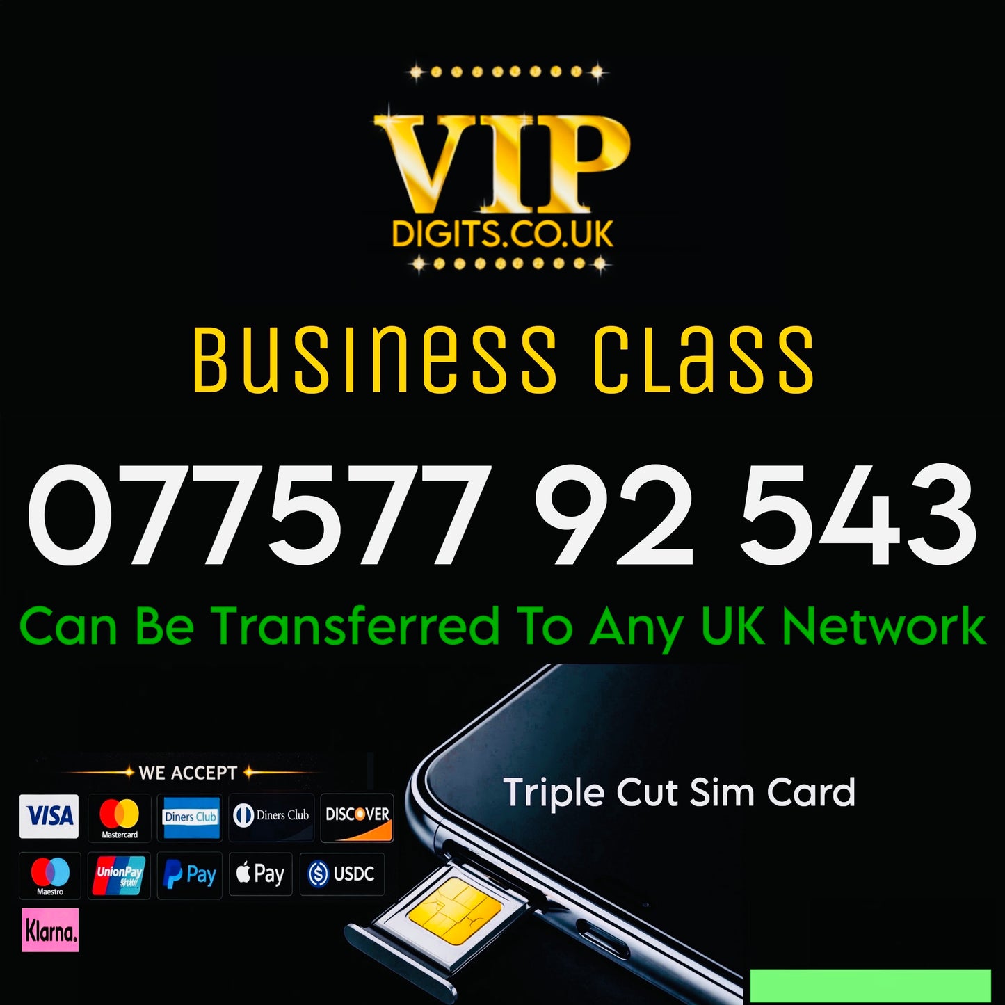 Premium Mobile Numbers – VIP & Special Fancy Numbers Gold | 077577 92 543