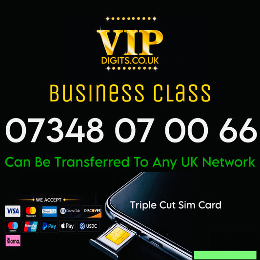Premium Mobile Numbers – VIP & Special Fancy Numbers Gold | 07348 0700 66