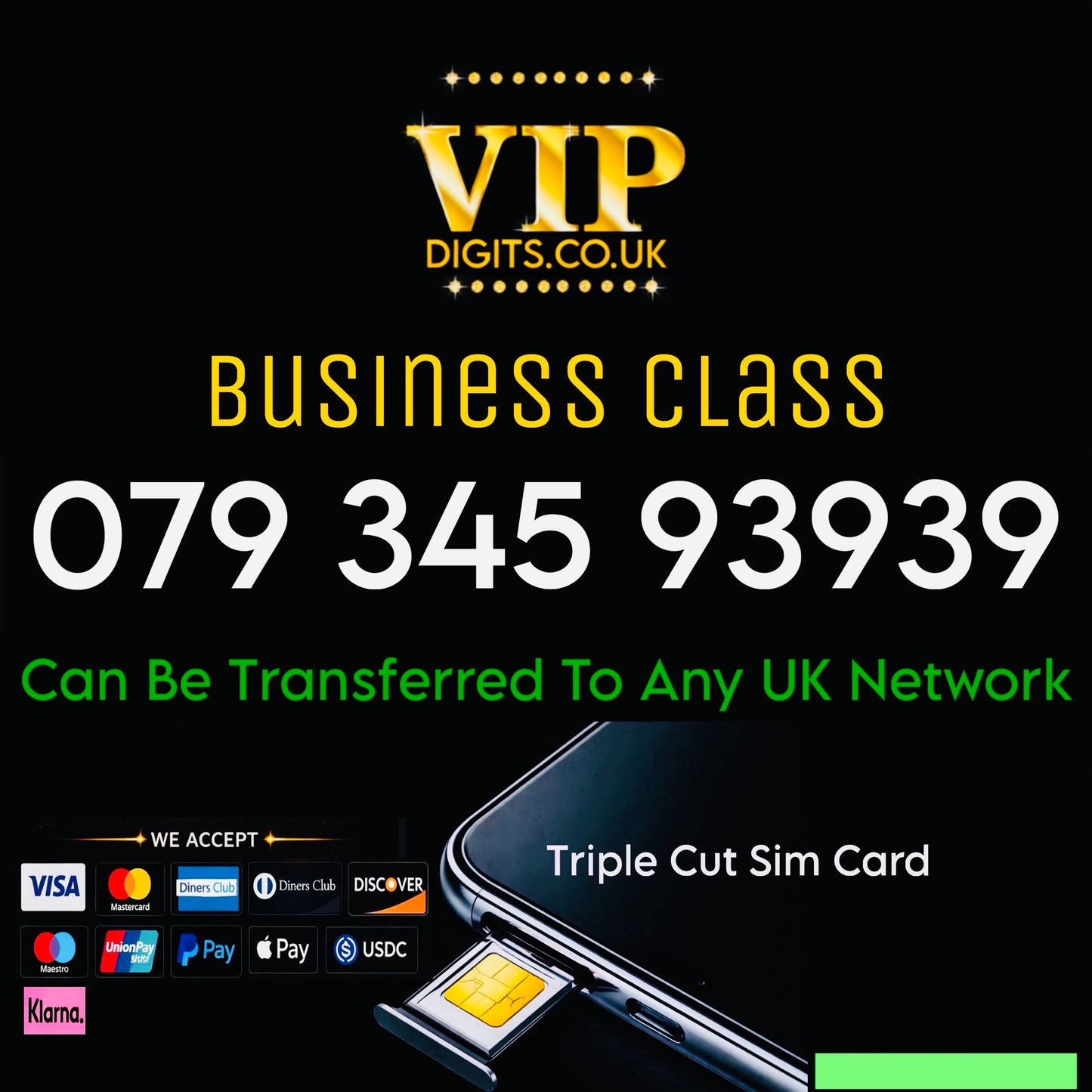 Premium Mobile Numbers – VIP & Special Fancy Numbers Gold | 07934593939