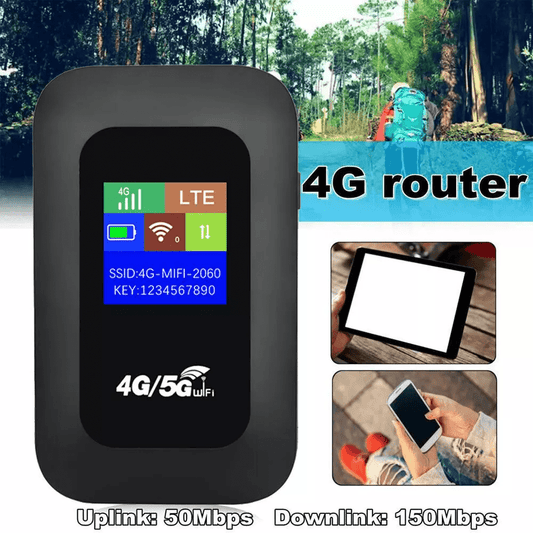 4G/5G Wifi Travel Router, Portable Travel Wifi Router, Mobile Wifi with SIM Card Slot, Fast Network Speed, Smooth Gaming, Low Latency, Supports Up to 10 Users