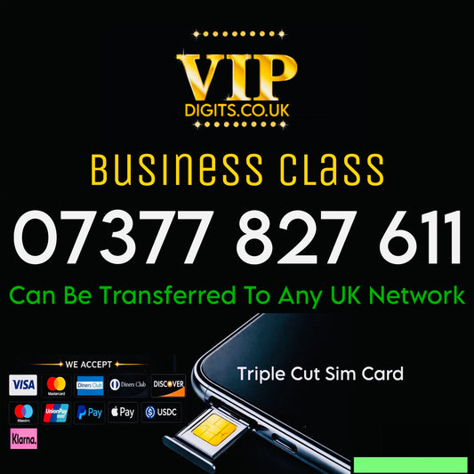 Easy To Remember Gold Premium Mobile Numbers – VIP & Special Fancy Numbers Gold | 07377 827 611