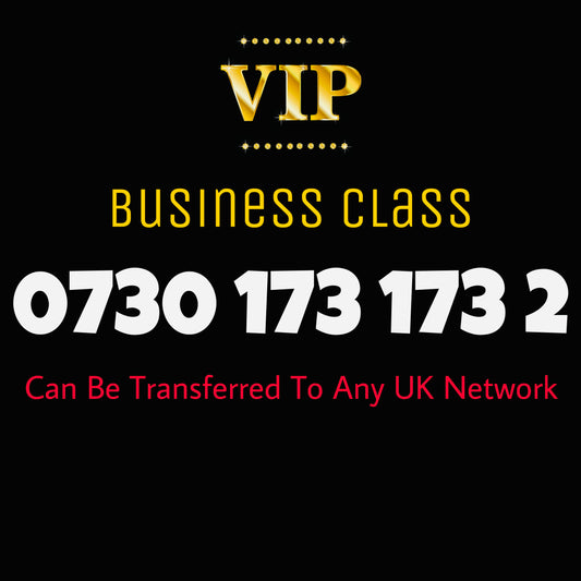 VIP GOLD MOBILE NUMBER BUSINESS CLASS EASY MEMORABLE PREMIUM SIM CARD 0730 173 173 2