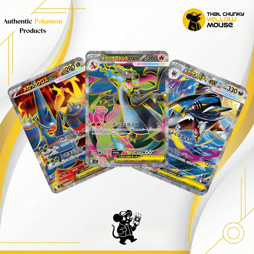Authentic Pokemon Cards Pack Mega Phantamal Flames | Korean Inferno Booster Packs | TCYM Authenticated | Korean Imported Sealed Pokemon Packs | Pokémon MEGA Evolution Series