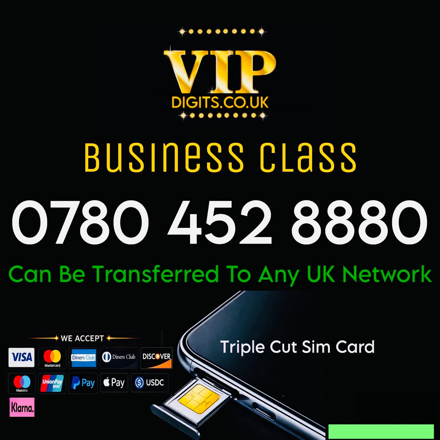 Easy To Remember Gold Premium Mobile Numbers – VIP & Special Fancy Numbers Gold | 0780 452 8880