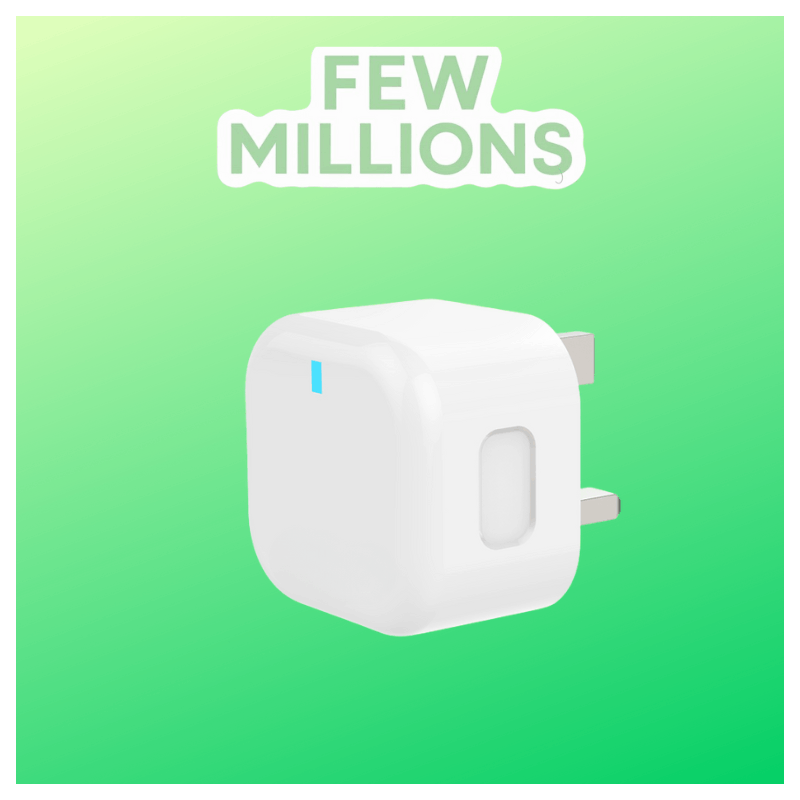 Few Millions 20W Fast Charger – Dual Port Type-C & USB-A Wall Adapter, Power Plug