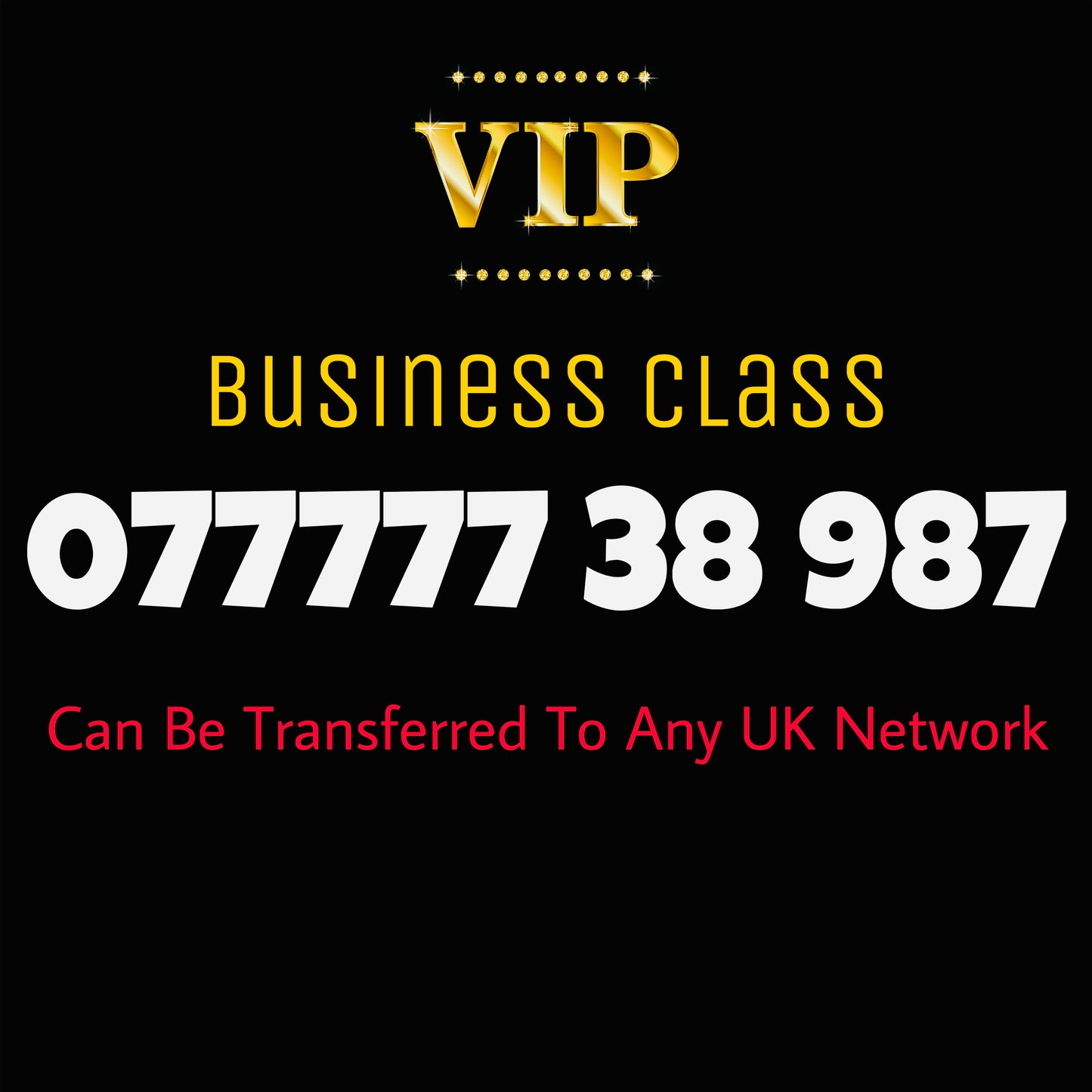 GOLD MOBILE NUMER 77777