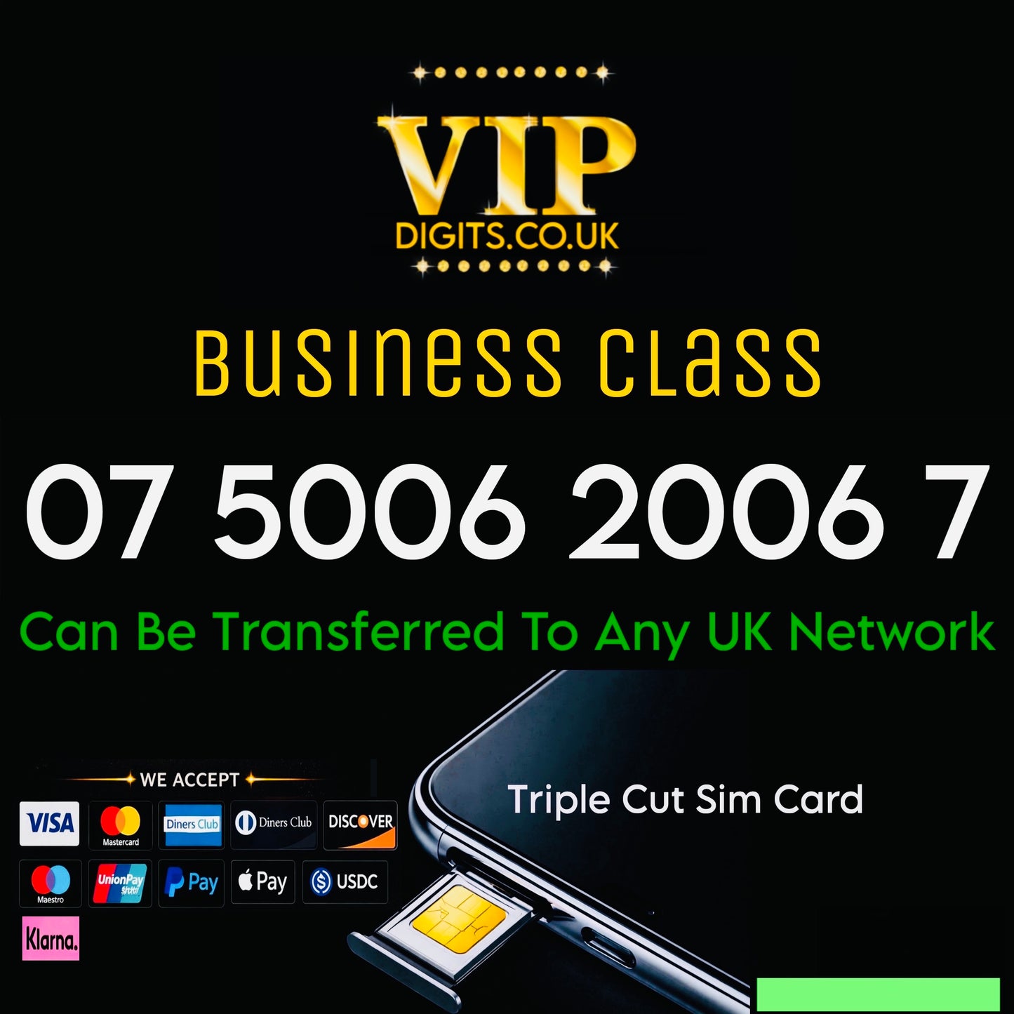 Sim card Gold Premium Mobile Numbers – VIP & Special Fancy Numbers Gold | 07 5006 2006 7