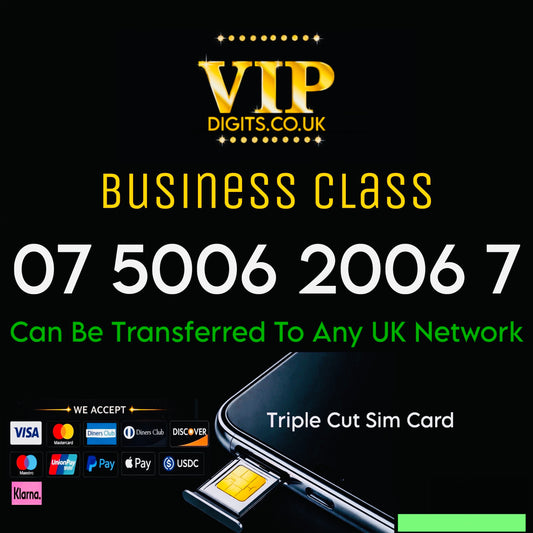 Sim card Gold Premium Mobile Numbers – VIP & Special Fancy Numbers Gold | 07 5006 2006 7