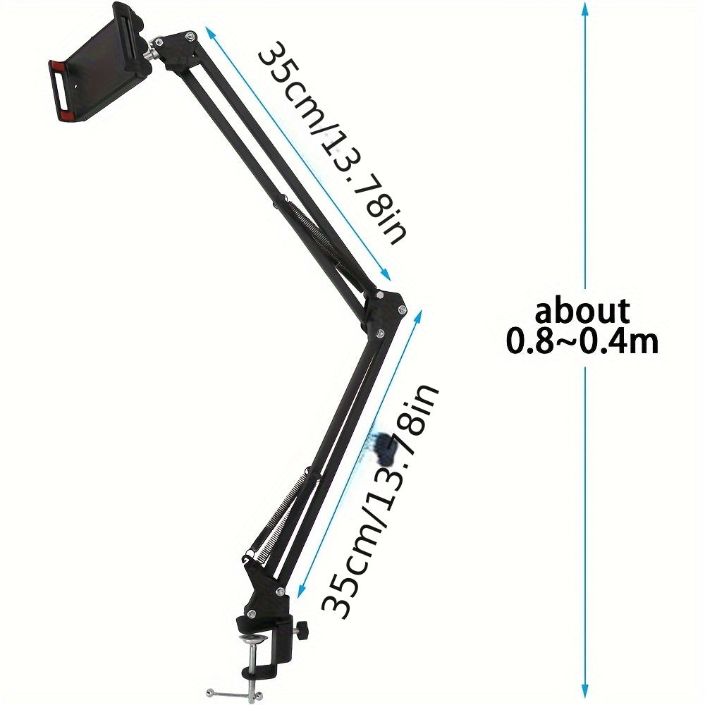 Cell Phone Holder Phone Holder Stand for Bed Desk 360° Flexible Adjustable Long Arm Clamp Bracket Mount Stand for iPad Phone (4.72''-7.09'')