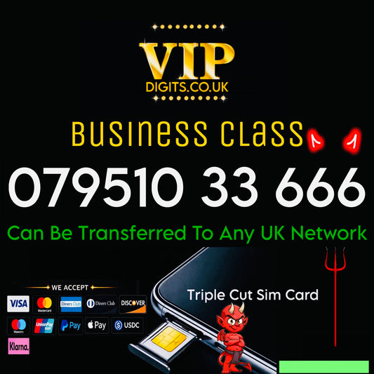 Fancy Mobile Number 666 UK – VIP Easy to Remember Premium SIM