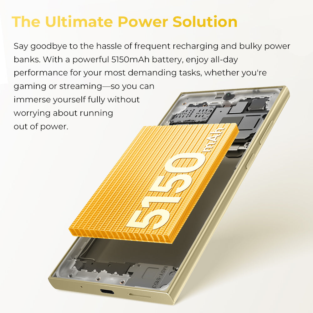 S25 OUKITEL C61 Pro SE Android 15 S25 Mobile Phones - 6.88" HD+ Large Screen, 5150mAh Battery Smartphone, 24GB RAM+256GB ROM, 13MP+5MP, 4G Dual SIM Free Unlocked Mobile Phones, 5G WiFi/OTG,NFC,2026,Mother'S Day, gifts