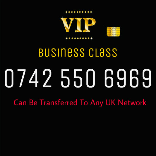 GOLD PERSONAL/BUSINESS SIM CARD VIP EASY MEMORABLE MOBILE PHONE NUMBER 0742 550 6969
