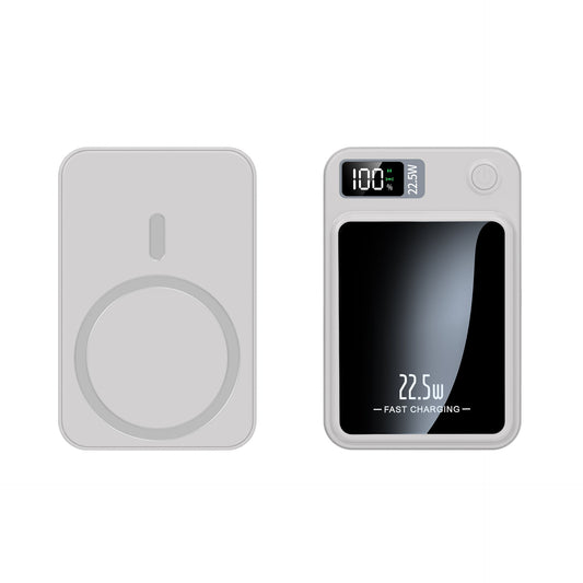 12000mAh Magnetic Wireless Power Bank with LED Display, 22.5W Fast Charging, Portable for Multiple Devices