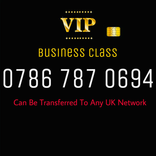 786 VIP GOLD MOBILE PHONE SIM CARD EASY VIP MEMORABLE NUMBER DIAMOND PLATINUM 0786 787 0694