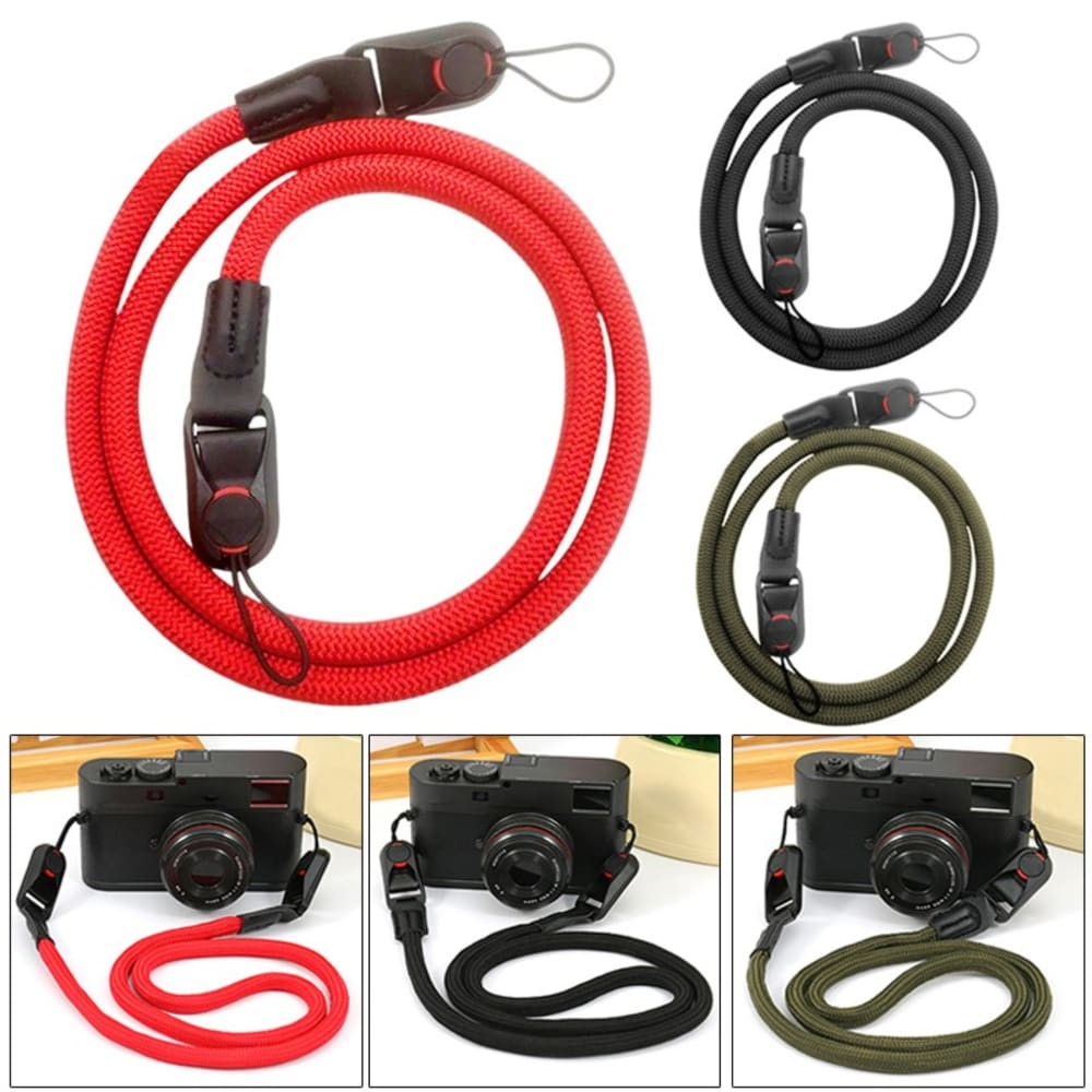Adjustable Camera Strap Nylon Long Lanyard, Lightweight Neck and Shoulder Camera Strap, Comfortable Carry for Travel Photography Outdoor Shooting, Secure Camera Sling Strap