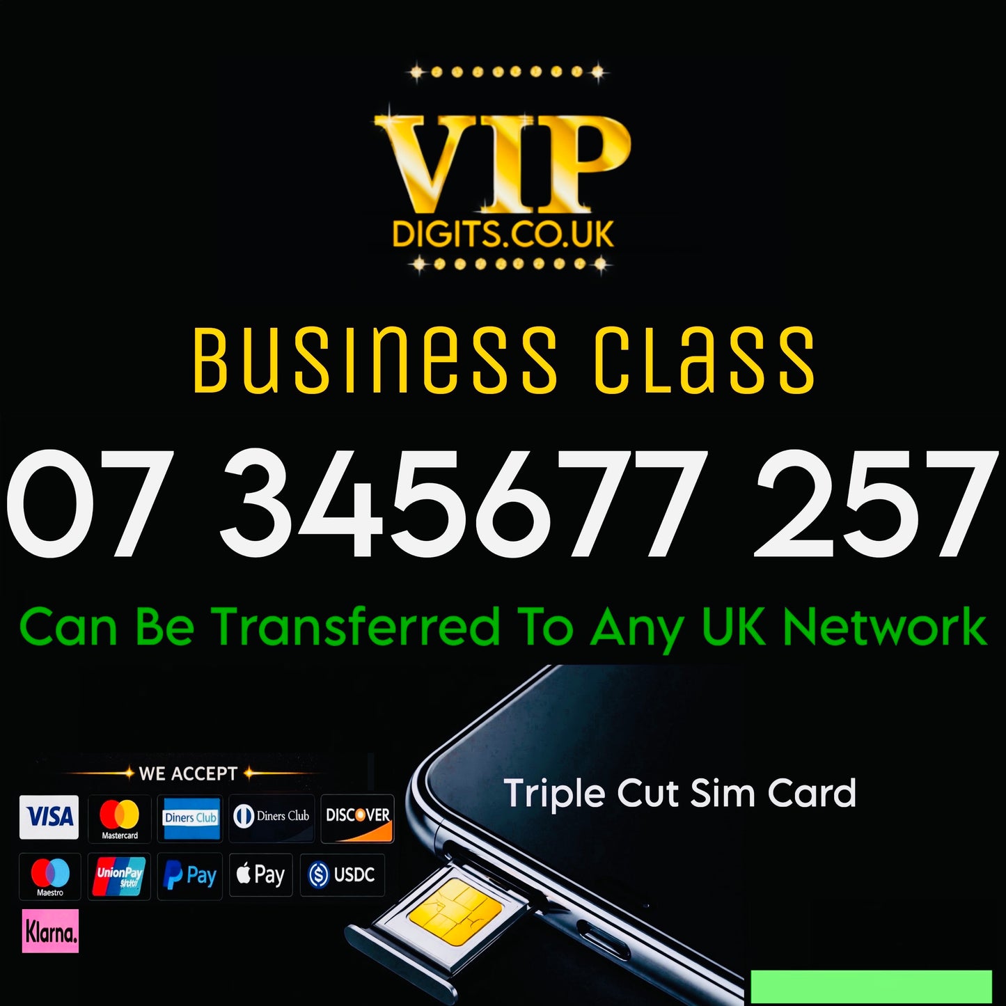 Sim Card Easy To Remember Gold Premium Mobile Numbers – VIP & Special Fancy Numbers Gold | 07 345677 257