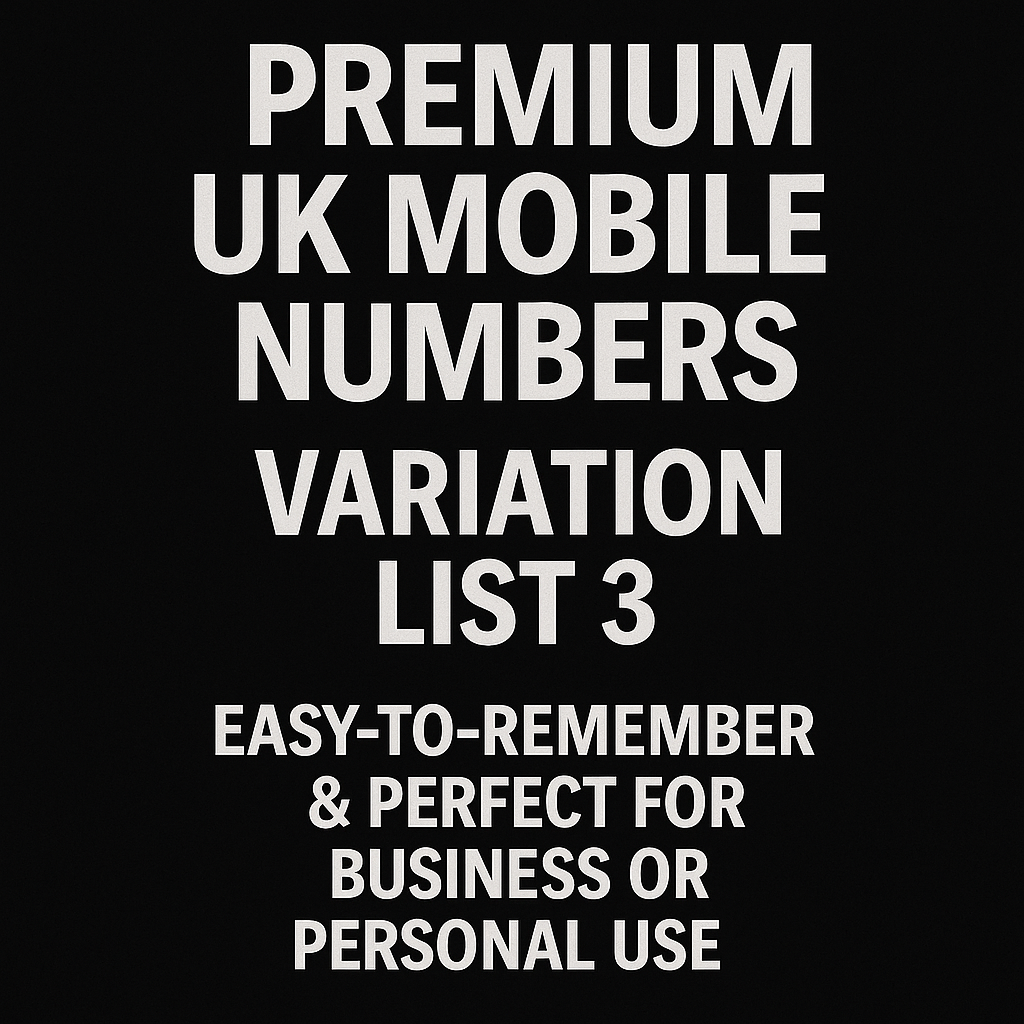 GOLD BUSINESS DIAMOND VIP PREMIUM EASY MEMORABLE MOBILE PHONE NUMBER LIST 3
