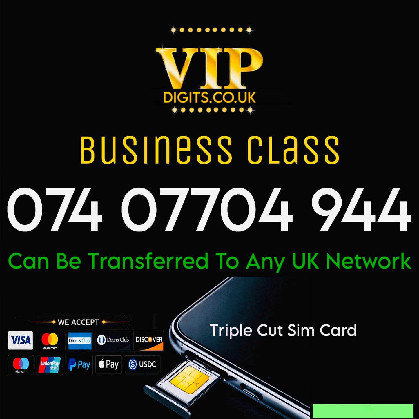Gold Premium Mobile Numbers – VIP & Special Fancy Numbers Gold | 074 07704 944