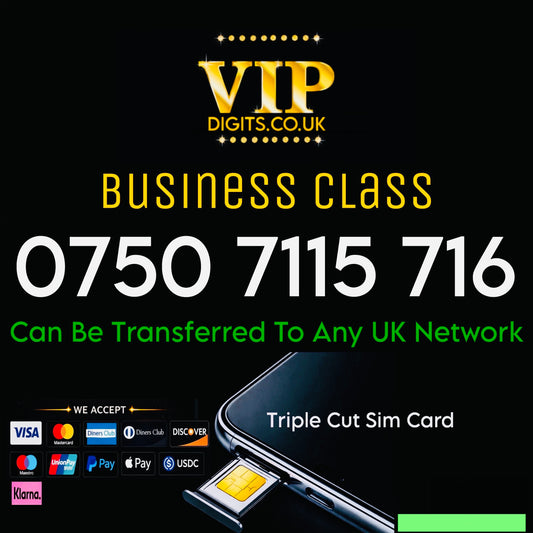 Premium Mobile Numbers – VIP & Special Fancy Numbers Gold | 07507 7115 716