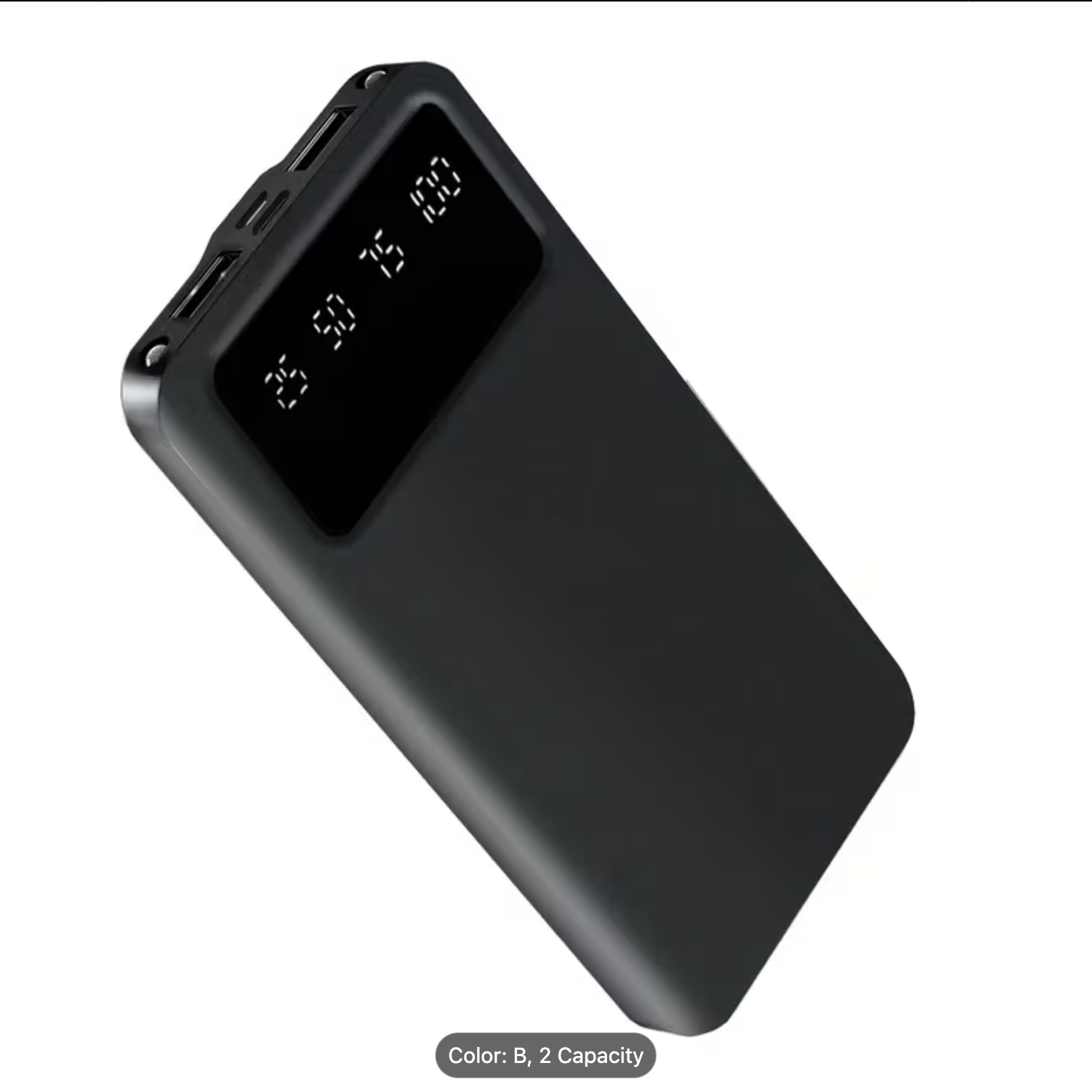 20000mAh Portable Power Bank – Fast Charging USB Charger with LED Display for Phones & Tablets