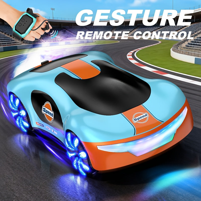 Children's Car Toy, Gesture-Sensing, Advanced Racing Car, RC Sports Car, Four-Wheel Drive, Stunt Drift Racing, Dual Spray, Gift for Boys, Gift for Someone